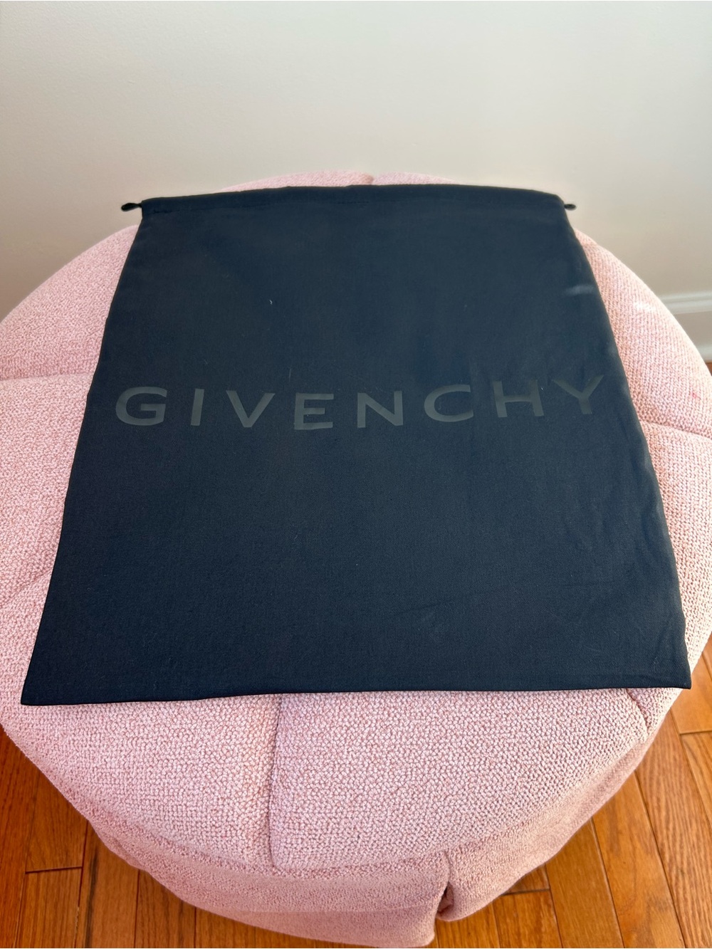 Authentic Givenchy Black Logo Drawstring Dust Bag